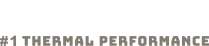 Logo with text MATRIX in bold, uppercase letters. Below, it reads #1 Thermal Performance in smaller, uppercase font. The background is a speckled, light-to-dark gradient.