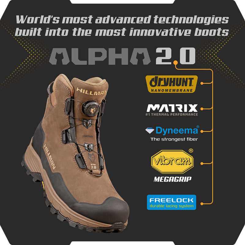 2.0 ALPHA DRYHUNT WATERPROOF HUNTING BOOTS