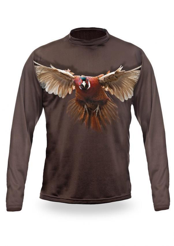 Shirts-PHEASANT 3D T-Shirt Long Sleeve - 3009-Hillman-Hunting-Shop