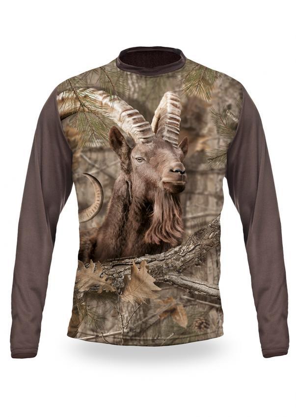 Shirts-Ibex 3D T-Shirt Long Sleeve - 3011-Hillman-Hunting-Shop