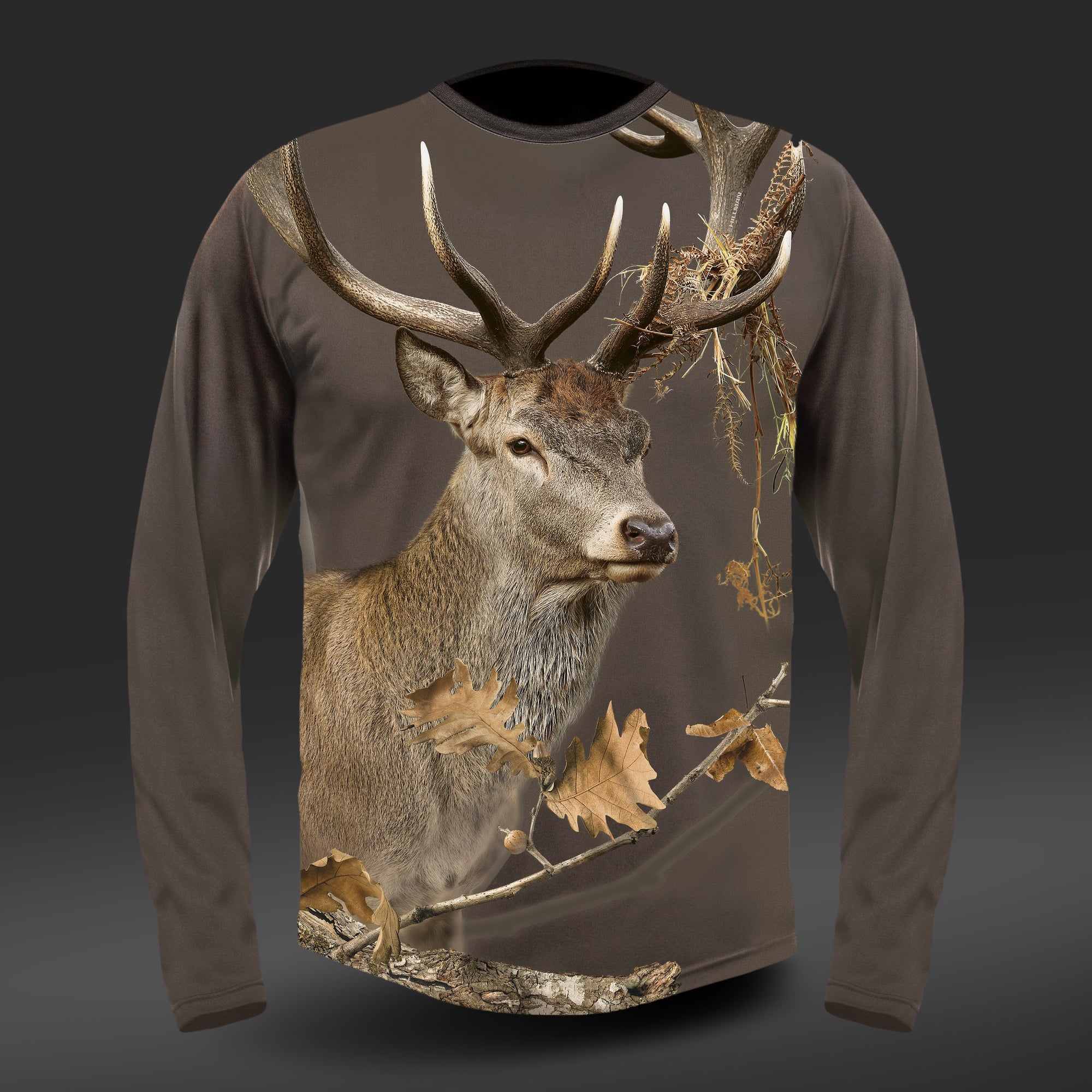 T-shirt Red Deer DGT cotton Long Sleeve | Hillman Hunting -