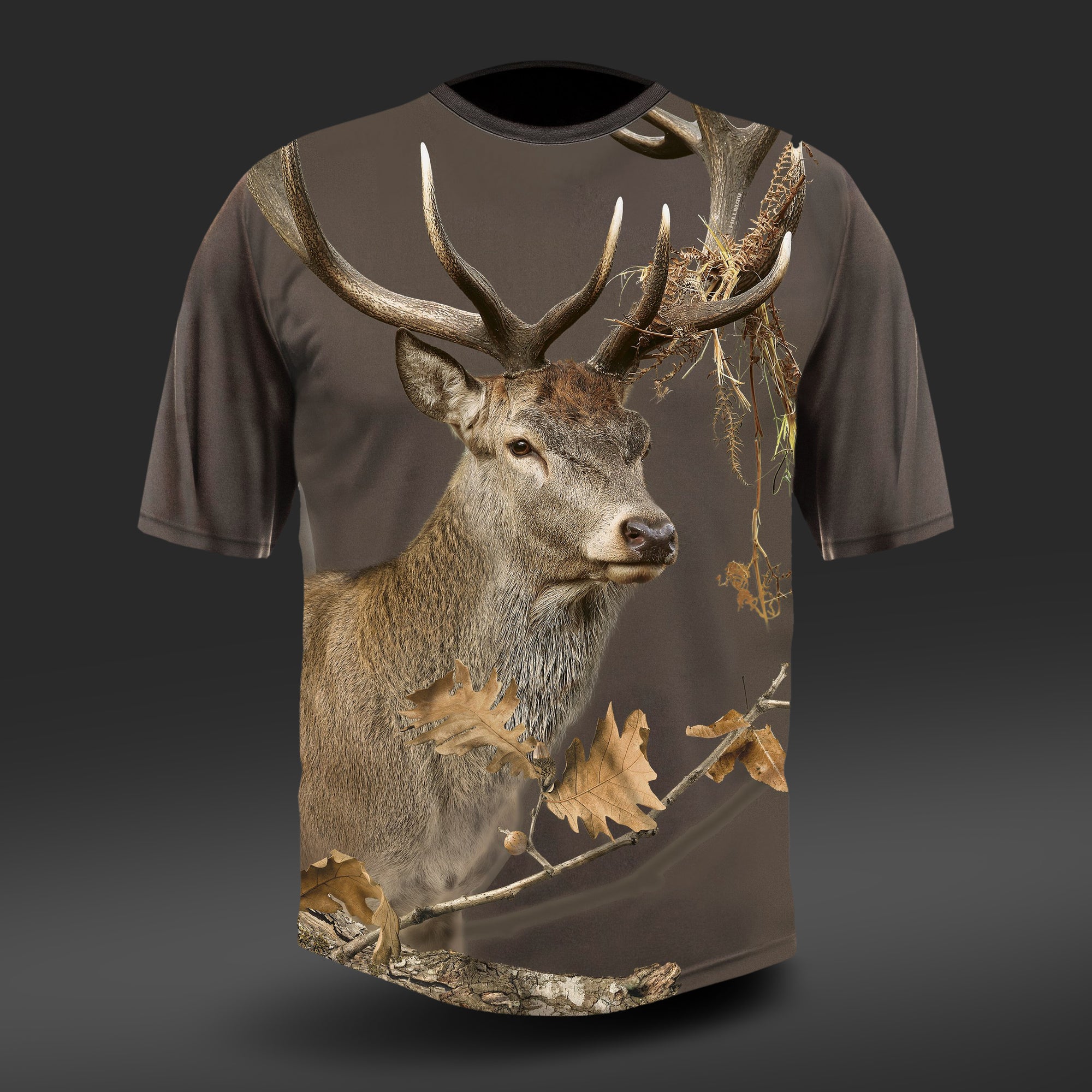 Sleeve Short - Hunting Red DGT Hillman Deer | T-shirt HILLMAN cotton